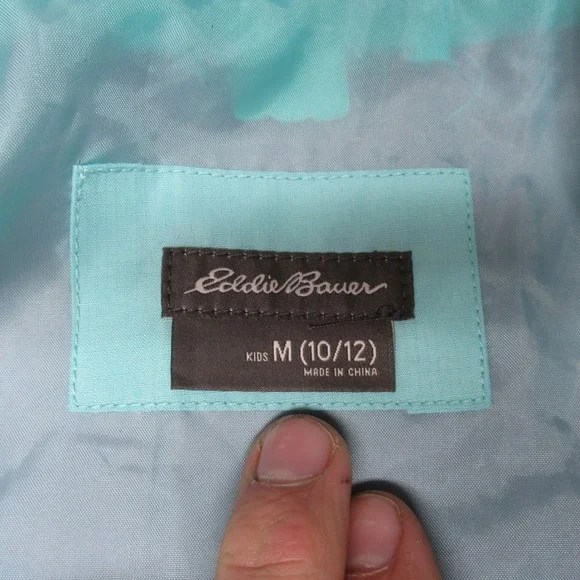 Eddie Bauer Jacket Kids Medium 10/12 Pink Waterproof Removable Liner 3in1 NEW